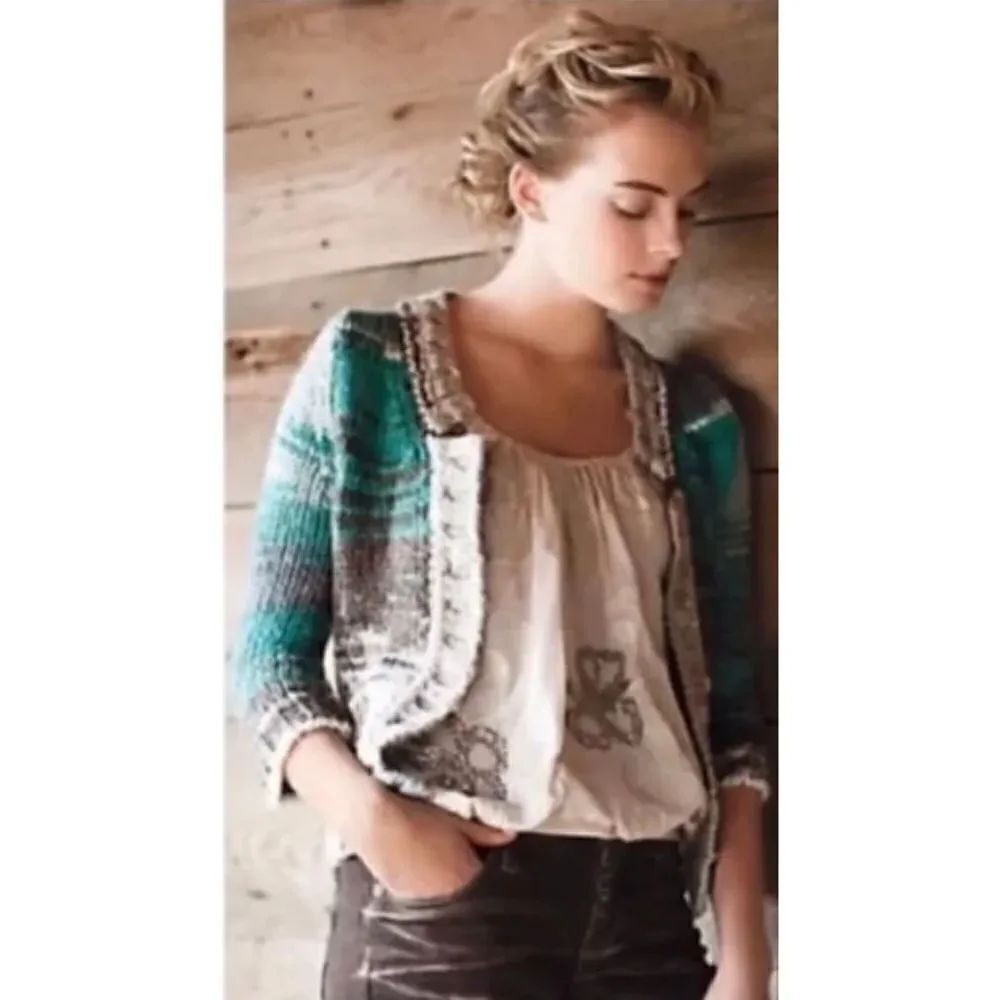 Anthro Pondside Cardigan size S - Picture 7 of 8